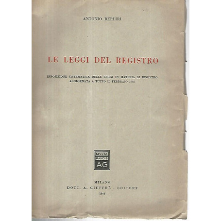 Le leggi del registro
