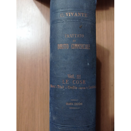 Trattato di diritto commerciale vol. III