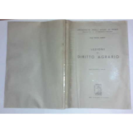 Lezioni di diritto agrario