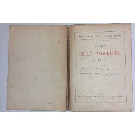 Commentario del codice civile. Libro terzo della proprieta' Art. 1100-1172