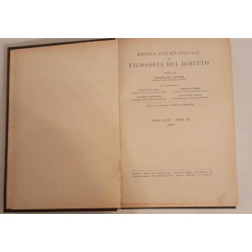 Rivista internazionale di filosofia del diritto. Anno XXVII Serie III