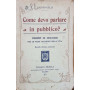 Come devo parlare in pubblico?