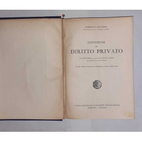 Istituzioni di diritto privato . Volume unico