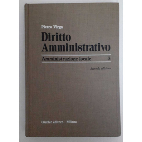 Diritto Amministrativo.  Amministrazione locale 3