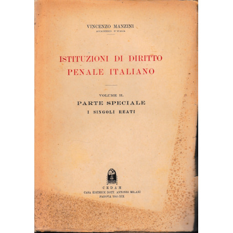 Istituzioni di diritto penale italiano