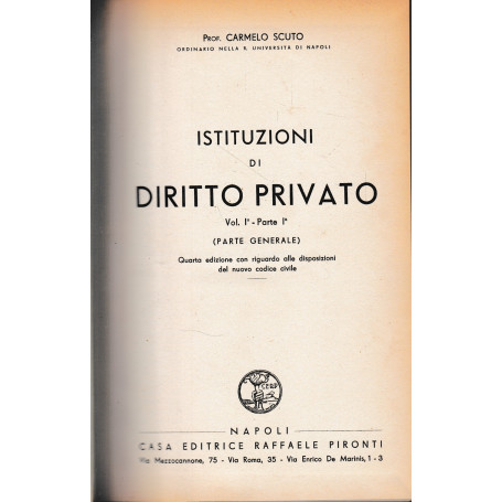 Istituzioni di Diritto Privato