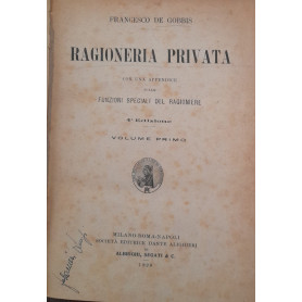 Ragioneria privata (volume primo)