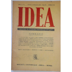 Idea. Mensile di cultura politica e sociale. Anno X - N.2