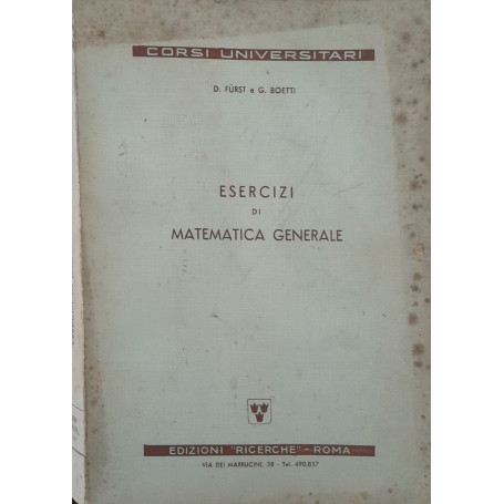 Esercizi di matematica generale