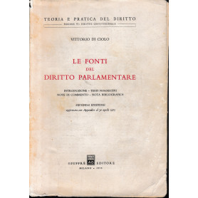 Le fonti del Diritto Parlamentare