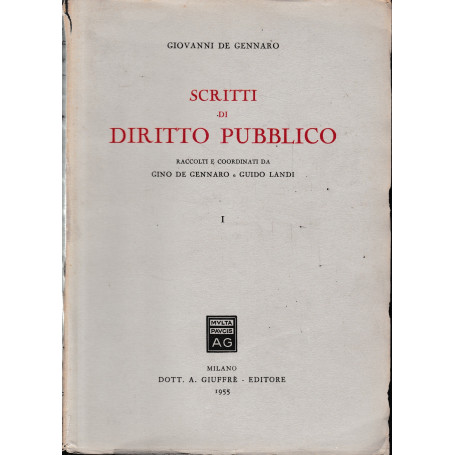 Scritti di Diritto Pubblico (vol. 1°)