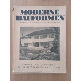 MODERNE BAUFORMEN MONATSHEFTE FUR ARCHITEKTUR UND RAUMKUNST