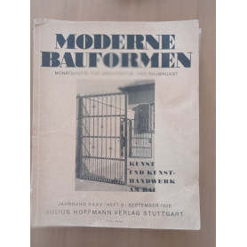 MODERNE BAUFORMEN MONATSHEFTE FUR ARCHITEKTUR UND RAUMKUNST