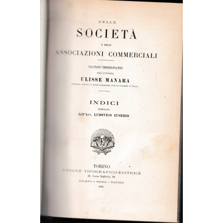 Delle società  e delle associazioni commerciali