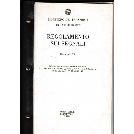 Regolamento sui segnali