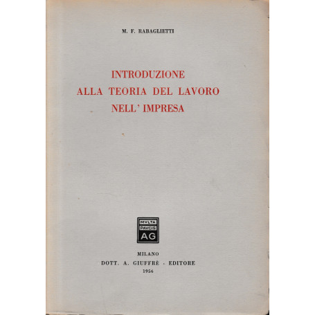 Introduzione alla teoria del lavoro nell'impresa