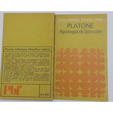 Platone.  Apologia di Socrate