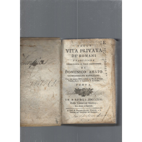 Della vita privata dè romani
