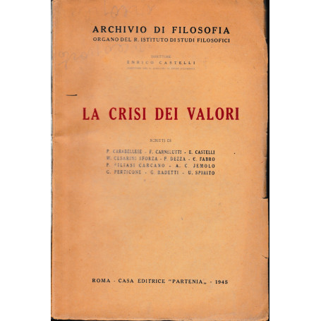 La crisi dei valori