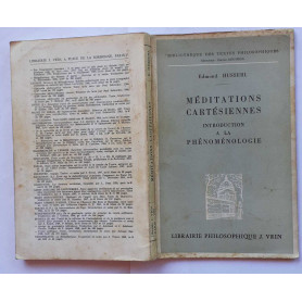 Meditations cartesiennes introduction a la phenomenologie