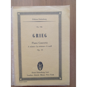 GRIEG Piano Concerto A minor - La mineur - A moll Op. 16