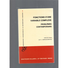 FONCTIONS D'UNE VARIABLE COMPLEXE