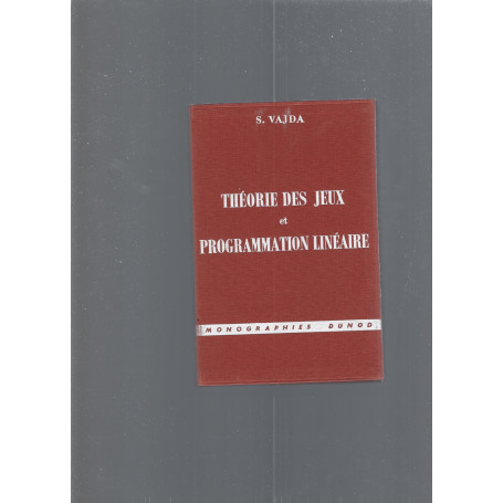 THEORIE DES JEUX ET PROGRAMMATION LINEAIRE