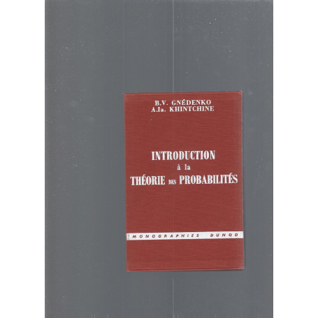 INTRODUCTION A LA THEORIE DES PROBABILITES