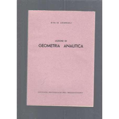 LEZIONI DI GEOMETRIA ANALITICA