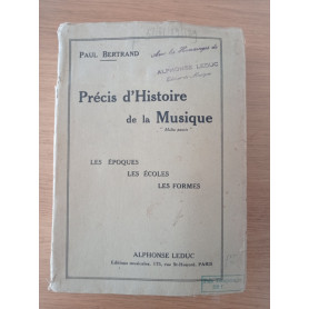 Precis d'Historie de la Musique