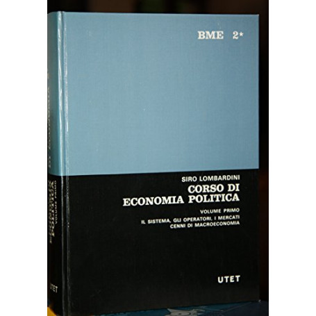 Corso di economia politica (Vol. 1)