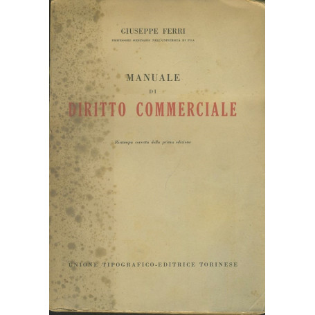 Manuale di diritto commerciale