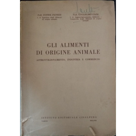 Gli alimenti di origine animale