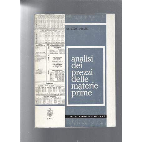 ANALISI DEI PREZZI DELLE MATERIE PRIME