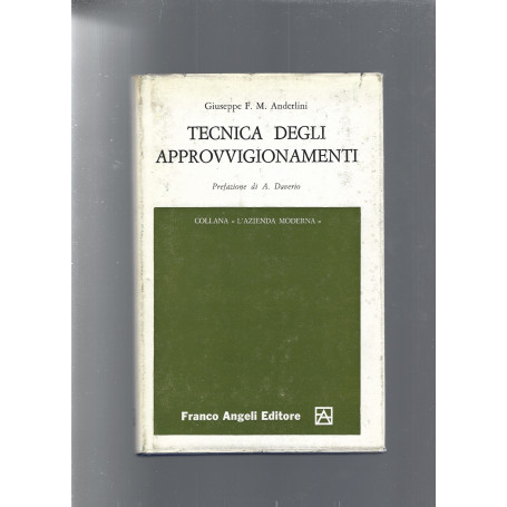 TECNICA DEGLI APPROVVIGIONAMENTI