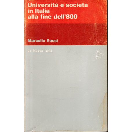Università  e società  in Italia alla fine dell'800