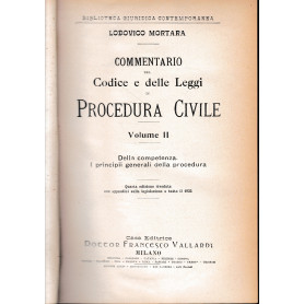 Commentario del Codice e delle Leggi di Procedura Civile