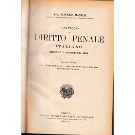 Trattato di Diritto Penale Italiano secondo il codice del 1930