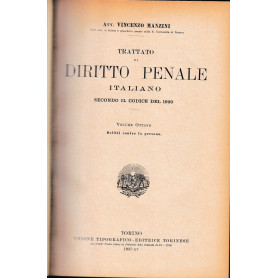 Trattato di Diritto Penale Italiano secondo il codice del 1930