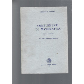 COMPLEMENTI DI MATEMATICA per i chimici