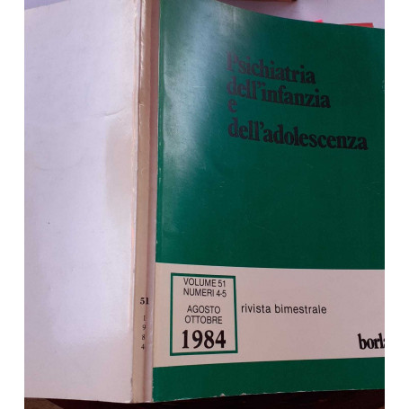 Psichiatria dell'infanzia e dell'adolescenza