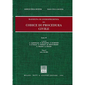 Rassegna di giurisprudenza del Codice di procedura civile. Artt. 163-322 (Vol. 2/1)