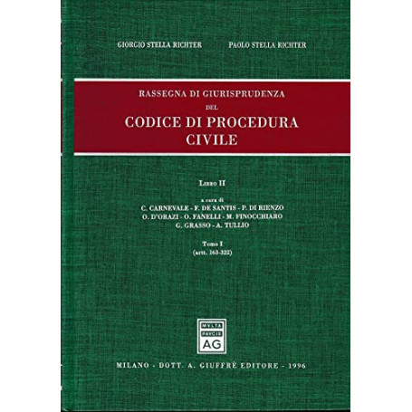 Rassegna di giurisprudenza del Codice di procedura civile. Artt. 163-322 (Vol. 2/1)