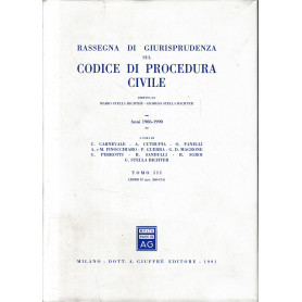 Rassegna di giurisprudenza sul Codice di procedura civile. Anni 1986-1990. Libro II