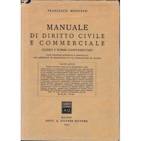 Manuale di Diritto Civile e Commerciale