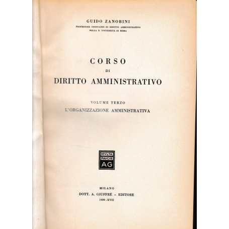 Corso di Diritto Amministrativo