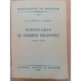 Dizionario di termini filosofici