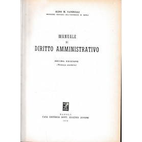 Manuale di Diritto Amministrativo