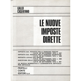 Le nuove imposte dirette