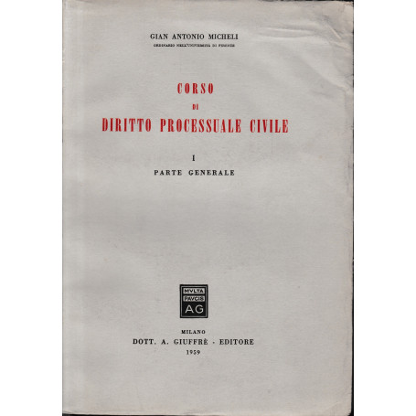 Corso di diritto processuale civile